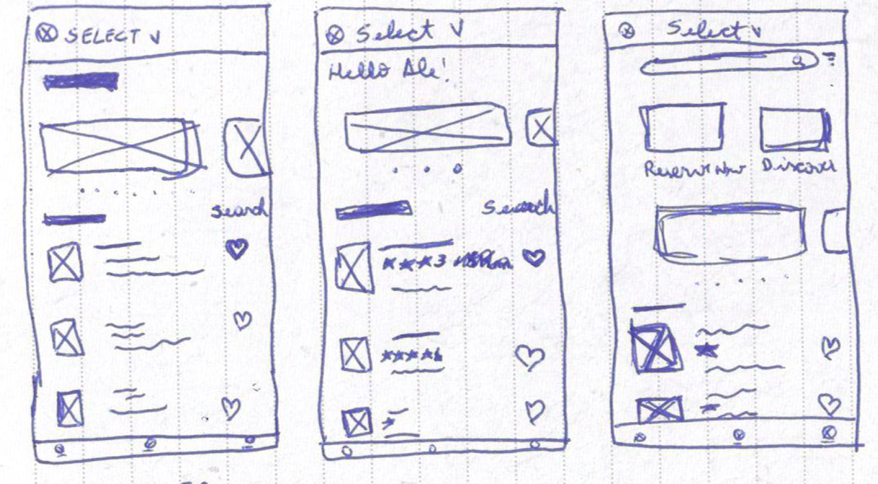 Paper Wireframes 2